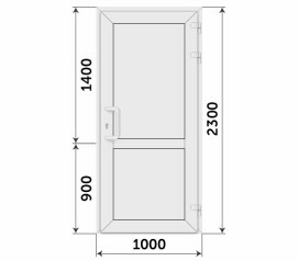 Входная дверь 1000x2300