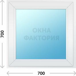 Пластиковое окно Рехау 700х700 глухое