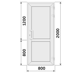 Дверь на дачу 800x2000