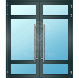 Дверь из алюминия Alutech AL-1600