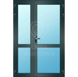 Алюминиевая дверь Alutech AL-1586