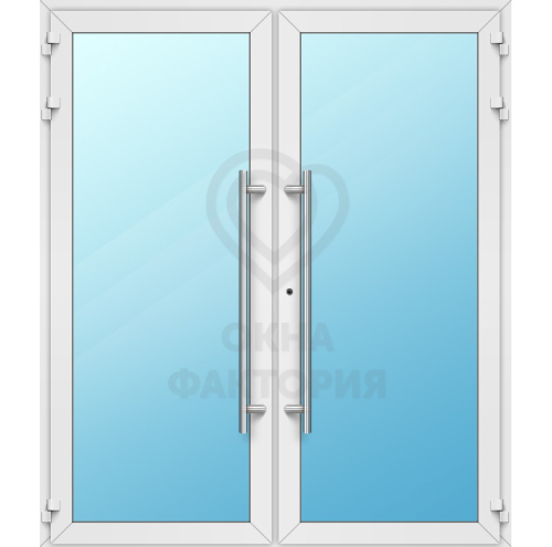 Дверь из алюминия в офис AL-098