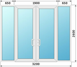 Теплая пластиковая входная группа 3200x2600
