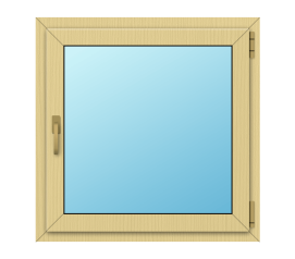 Деревянное окно из сосны 600x600 Г