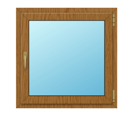 Деревянное окно из лиственницы 600x600 П