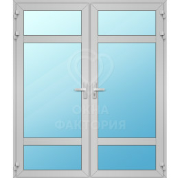 Алюминиевая серая дверь AL-1400