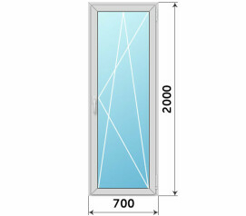 Дверь на балкон 700x2000