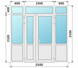 Теплая пластиковая входная группа 2500x2500