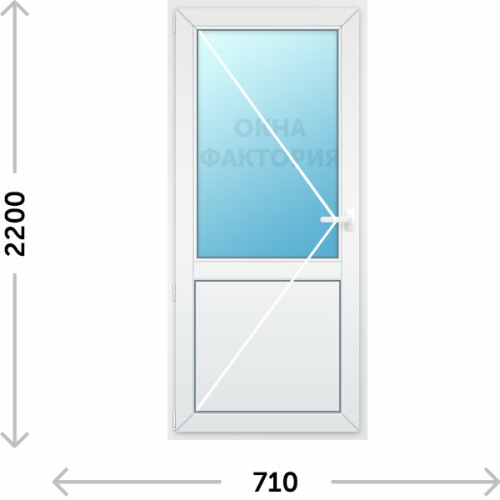 Балконная дверь Veka 710х2200 левая