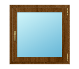 Деревянное окно из дуба 600x600 Г