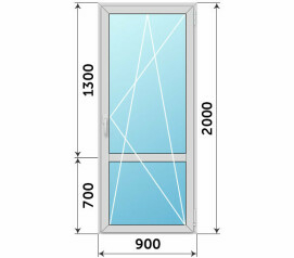 Дверь на балкон 900x2000