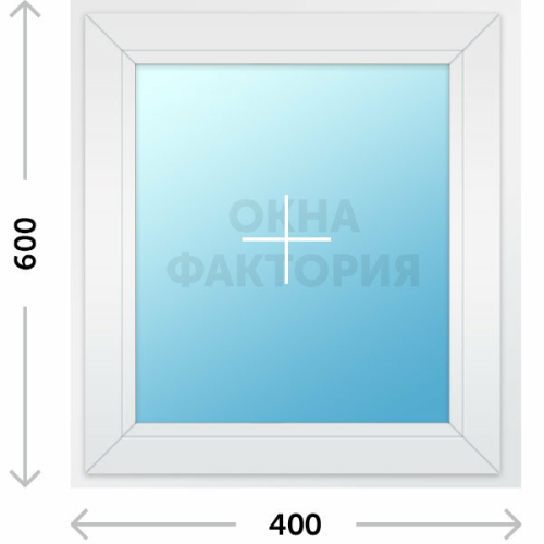 Пластиковое окно Veka 400х600 глухое