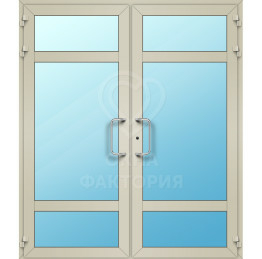 Дверь алюминиевая для офиса AL-093