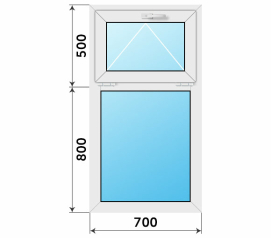 Глухое окно 700x1300