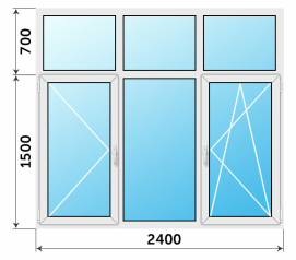 Окно 2400x2200