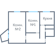 Окна в 2-ком. брежневке #1