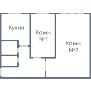 Окна в 2-ком. I-515 #1