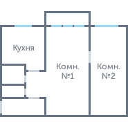 Окна в 2-ком. I-515 #1