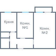 Окна в 2-ком. сталинке #1