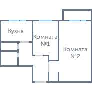 Окна в 2-ком. И-209А #1