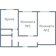 Окна в 2-ком. П-3 #1