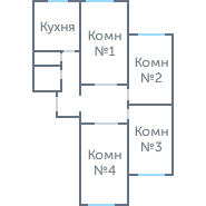 Окна в 4-ком. П-3 #1
