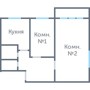 Окна в 2-ком. хрущевке #1