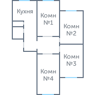 Окна в 4-ком. П-3М #1